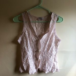 90’s Silk button up Camisole